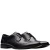 CLARKS MENS BROGUE LACE SHOE - BLACK LEATHER
